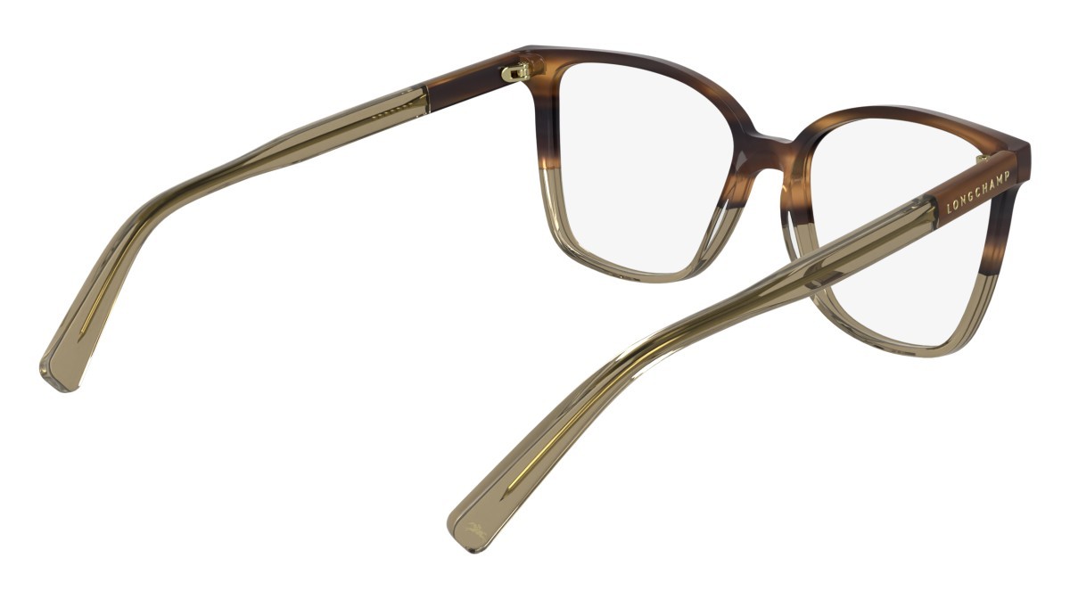 Occhiali da vista Longchamp LO2753 (212) colore striped brown/brown forma farfalla lenti color 4