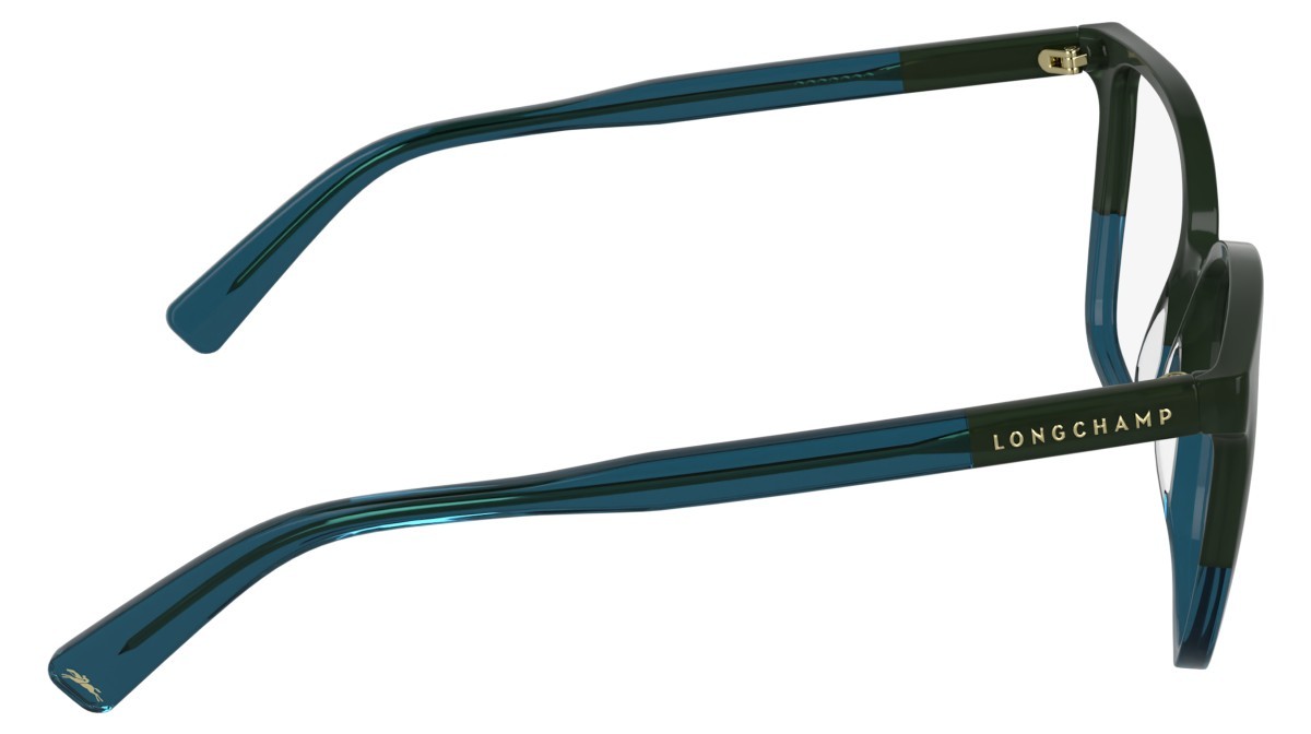 Occhiali da vista Longchamp LO2753 (313) colore opaline green/petrol forma farfalla 