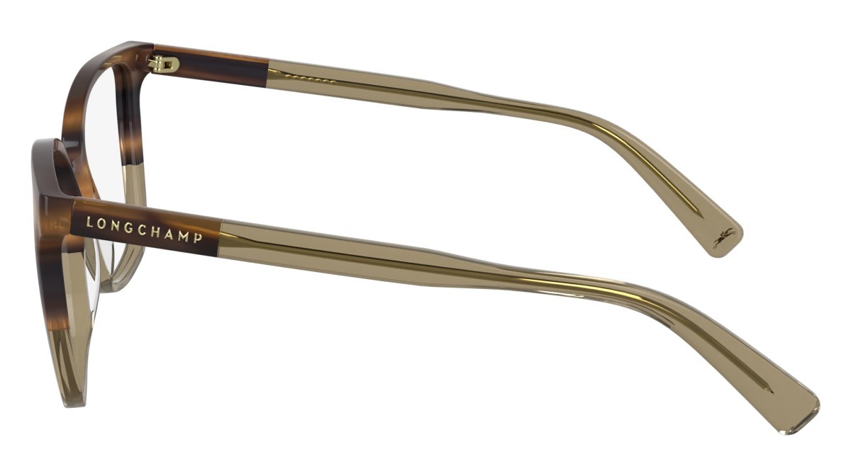 Occhiali da vista Longchamp LO2753 N (212) colore striped brown/brown forma farfalla 