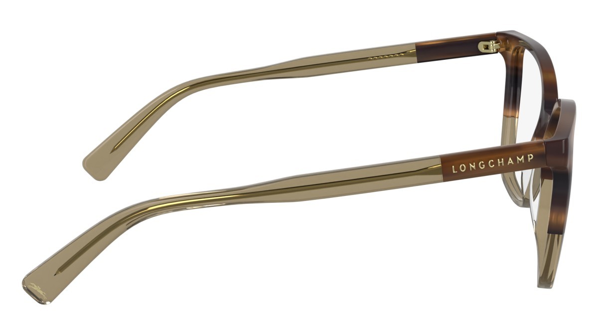 Occhiali da vista Longchamp LO2753 N (212) colore striped brown/brown forma farfalla 