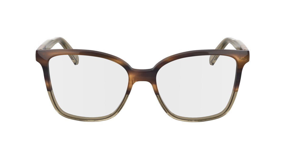 Occhiali da vista Longchamp LO2753 N (212) colore striped brown/brown forma farfalla 
