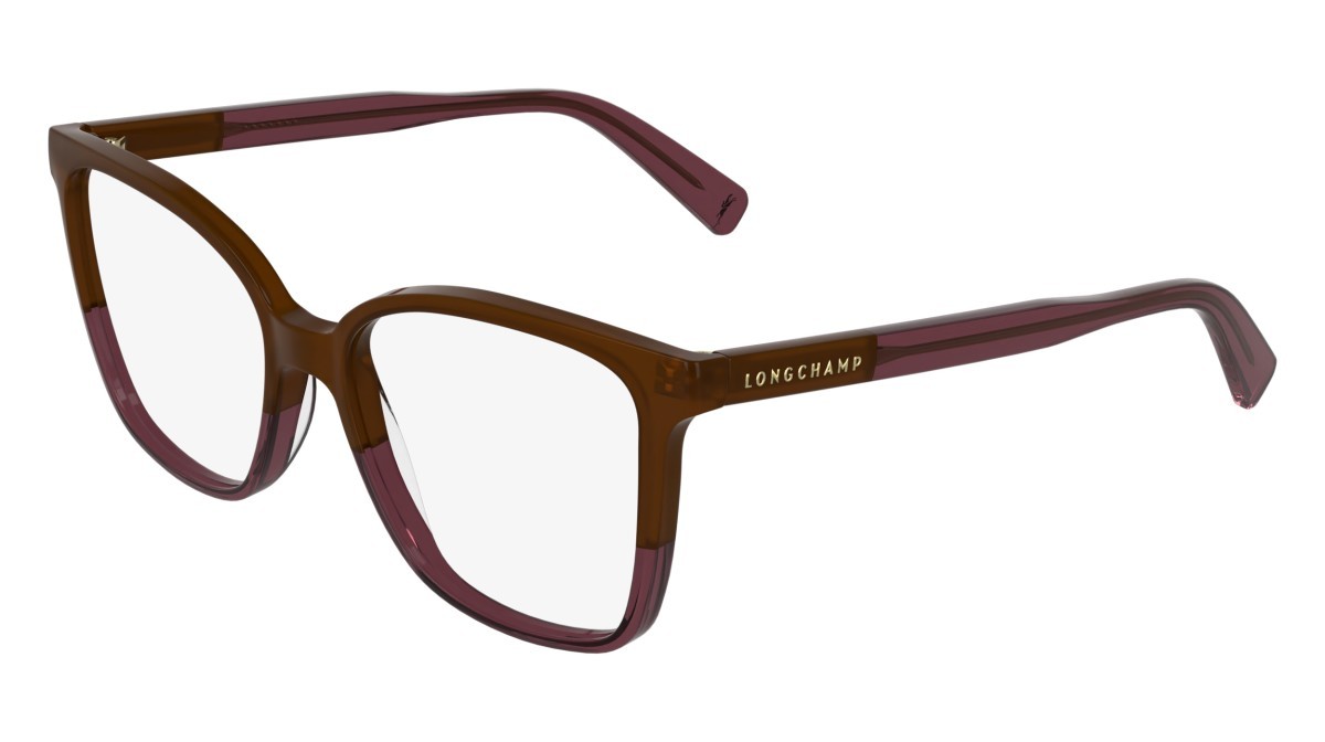 Occhiali da vista Longchamp LO2753 N (216) colore opaline brown/wine forma farfalla 