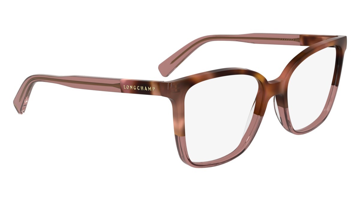 Occhiali da vista Longchamp LO2753 N (219) colore brown rose havana/rose forma farfalla 