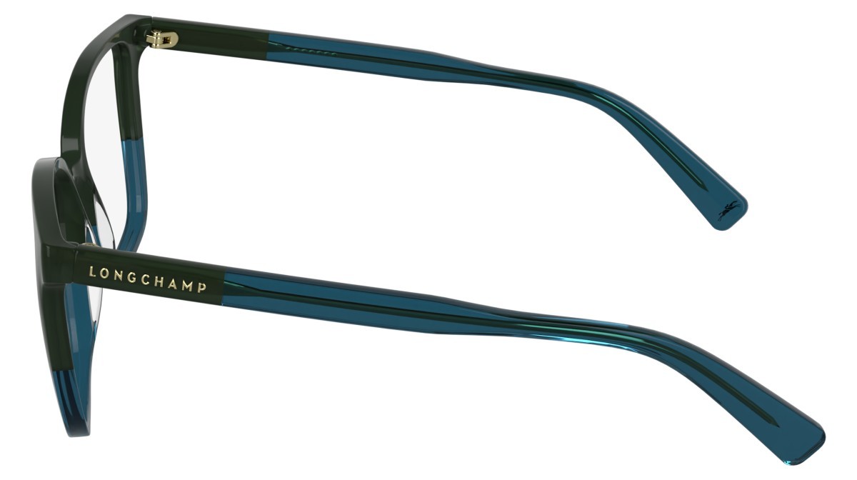 Occhiali da vista Longchamp LO2753 N (313) colore opaline green/petrol forma farfalla 
