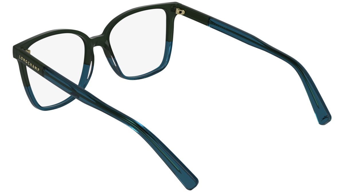 Occhiali da vista Longchamp LO2753 N (313) colore opaline green/petrol forma farfalla 