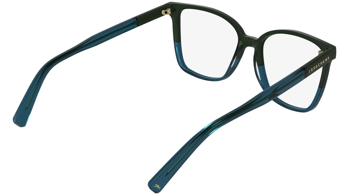 Occhiali da vista Longchamp LO2753 N (313) colore opaline green/petrol forma farfalla 