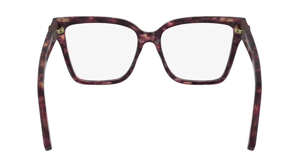 Eyeglasses Longchamp LO2754 (606) color textured red shape rectangle lenses color 3