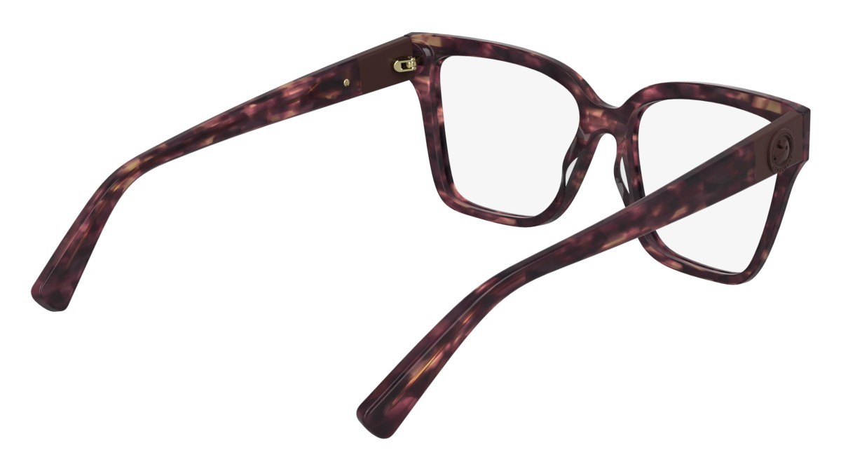 Eyeglasses Longchamp LO2754 (606) color textured red shape rectangle lenses color 3