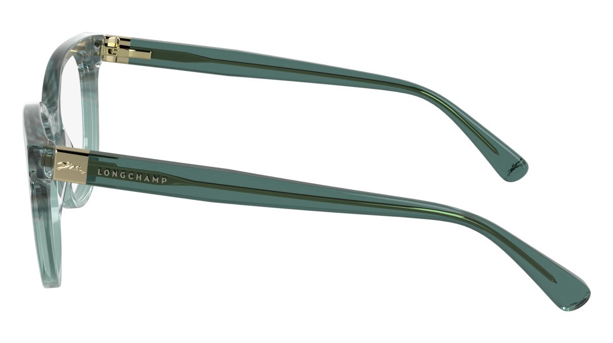 Occhiali da vista Longchamp LO2756 (427) colore striped petrol forma rettangolare lenti color 3