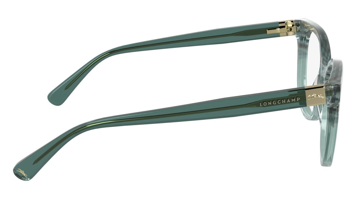 Occhiali da vista Longchamp LO2756 (427) colore striped petrol forma rettangolare lenti color 3