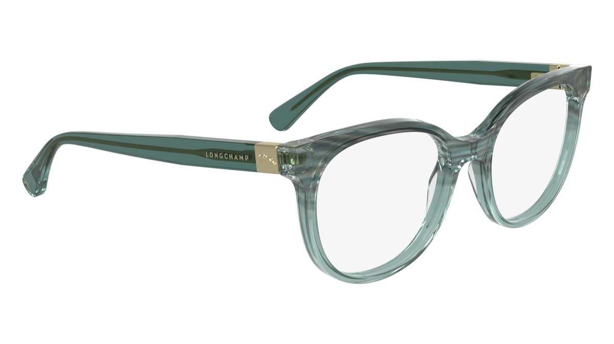 Occhiali da vista Longchamp LO2756 (427) colore striped petrol forma rettangolare lenti color 3