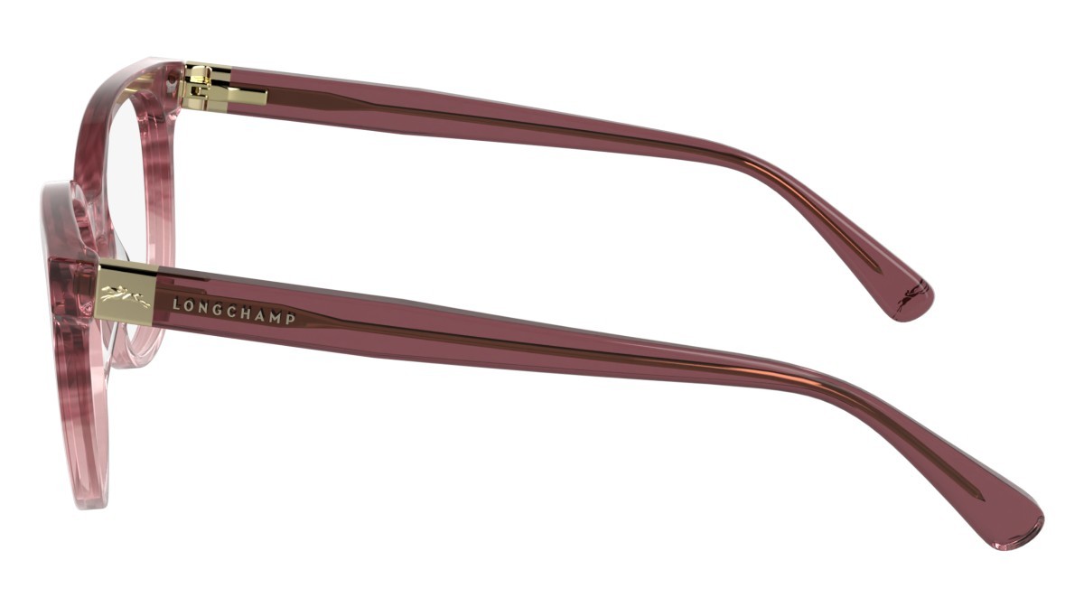 Occhiali da vista Longchamp LO2756 (605) colore striped dark red forma rettangolare lenti color 4
