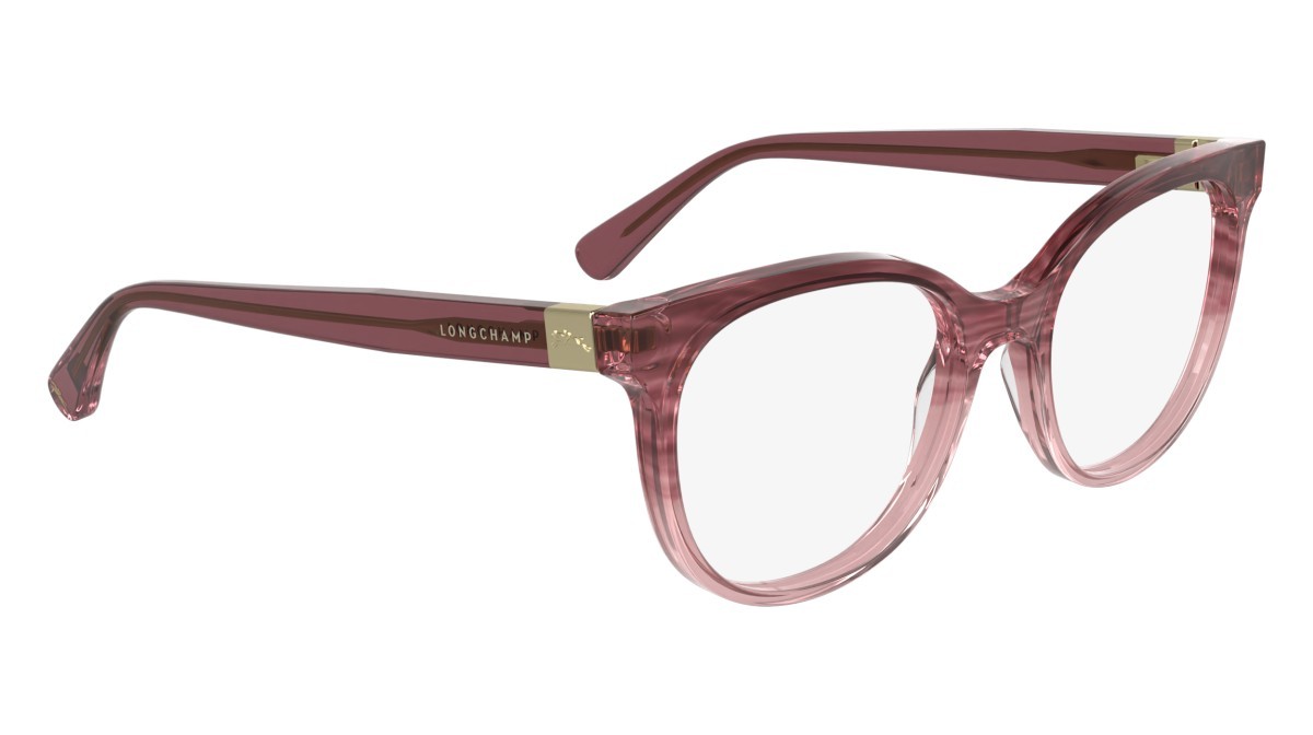 Occhiali da vista Longchamp LO2756 N (605) colore striped dark red forma rettangolare 