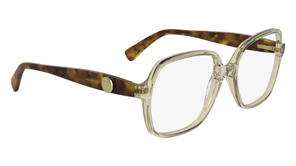 Brillen Longchamp LO2757 N (250) farbe transparent beige form rechteckig 