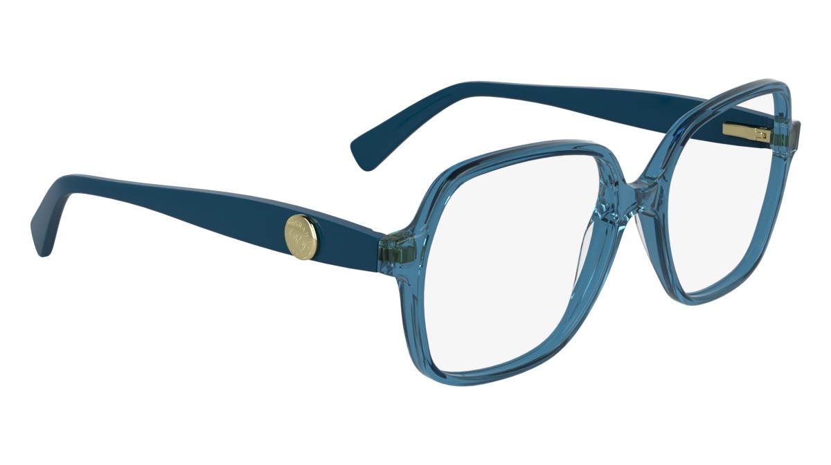 Brillen Longchamp LO2757 N (400) farbe transparent blue form rechteckig 