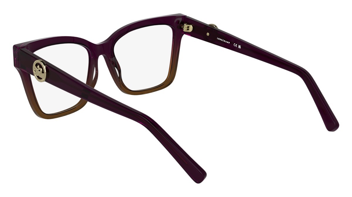 Occhiali da vista Longchamp LO2761 (508) colore transparent gradient purple/br forma farfalla lenti colore - 3