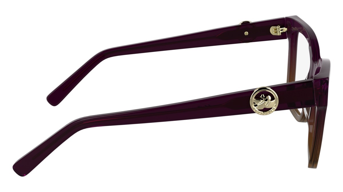 Occhiali da vista Longchamp LO2761 (508) colore transparent gradient purple/br forma farfalla lenti colore - 3