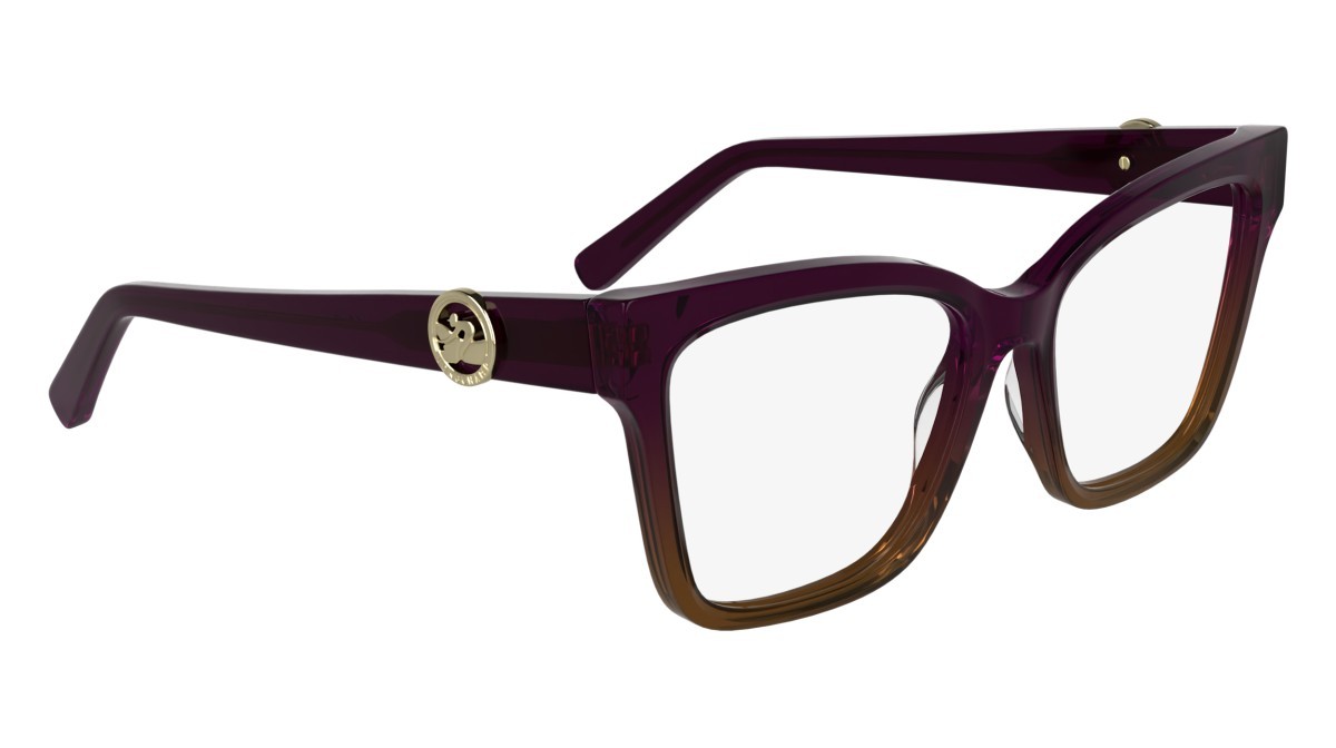 Occhiali da vista Longchamp LO2761 (508) colore transparent gradient purple/br forma farfalla lenti colore - 3