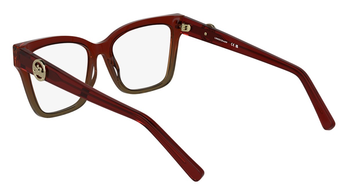 Occhiali da vista Longchamp LO2761 (609) colore transparent gradient red/brown forma farfalla lenti colore - 2