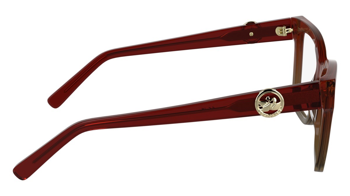 Occhiali da vista Longchamp LO2761 (609) colore transparent gradient red/brown forma farfalla lenti colore - 2