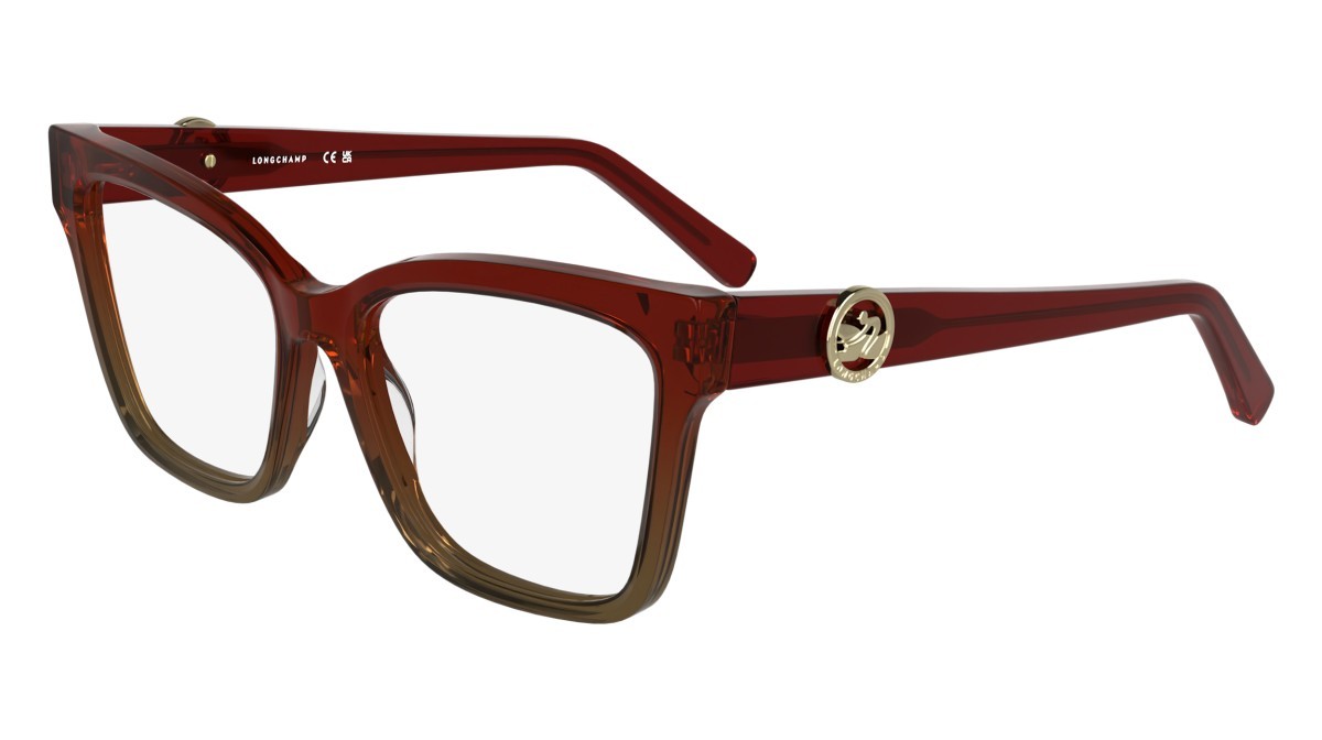 Occhiali da vista Longchamp LO2761 (609) colore transparent gradient red/brown forma farfalla lenti colore - 2