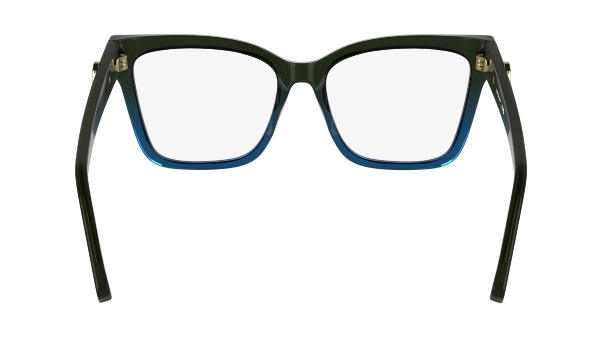 Eyeglasses Longchamp LO2761 N (316) color transparent gradient khaki/blu shape butterfly 