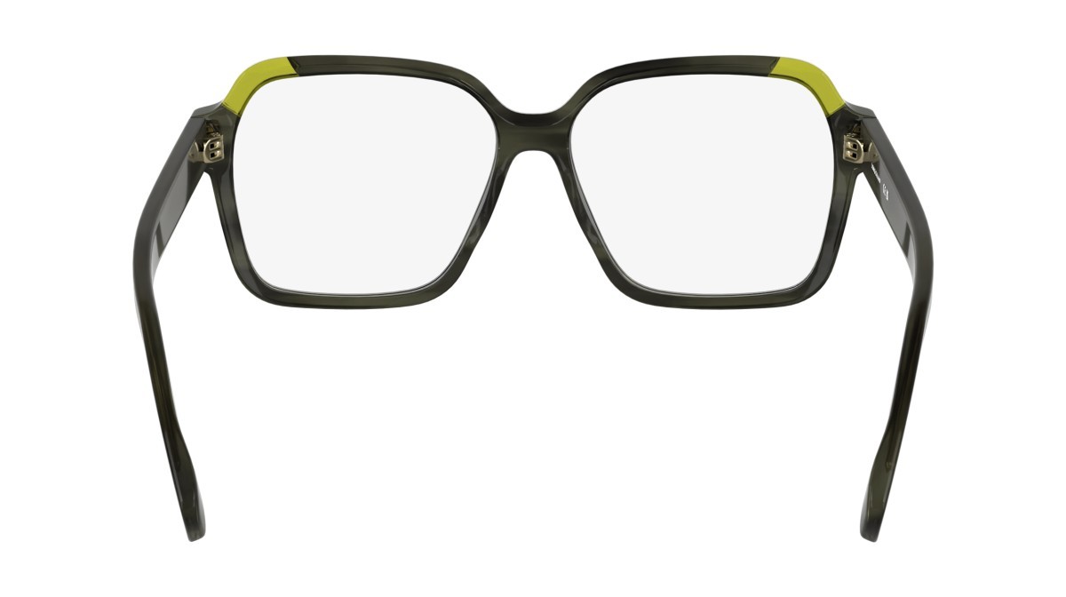 Occhiali da vista Longchamp LO2763 (213) colore striped brown/olive forma rettangolare lenti colore - 3