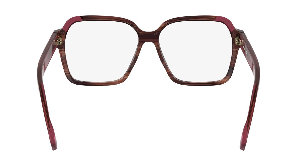 Occhiali da vista Longchamp LO2763 N (223) colore striped brown/red forma rettangolare 