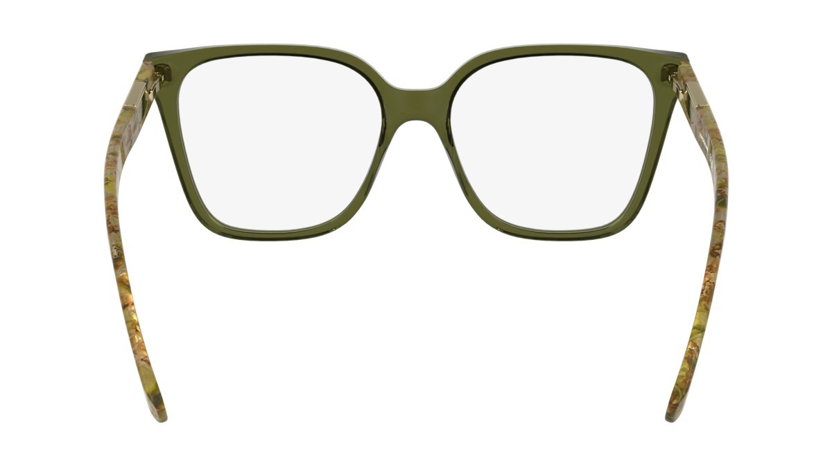 Occhiali da vista Longchamp LO2765 (319) colore transparent khaki forma rettangolare lenti colore - 4