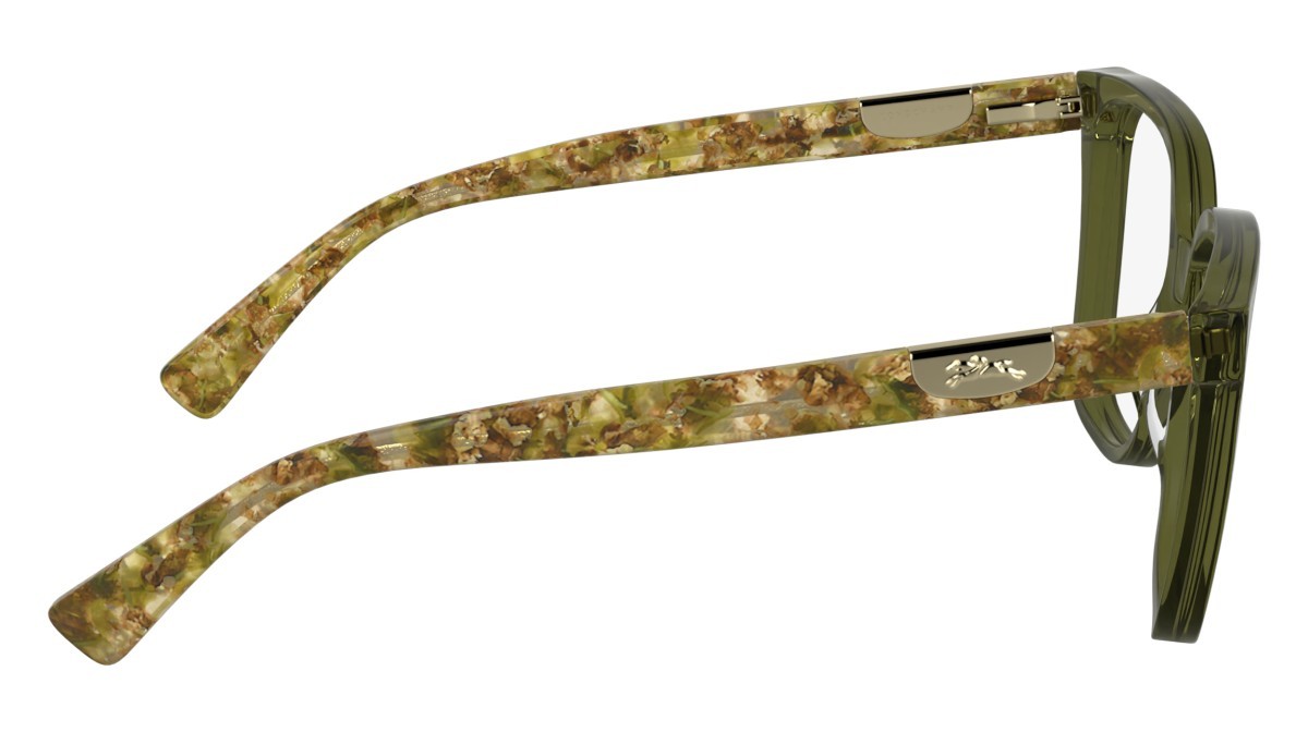 Occhiali da vista Longchamp LO2765 (319) colore transparent khaki forma rettangolare lenti colore - 4