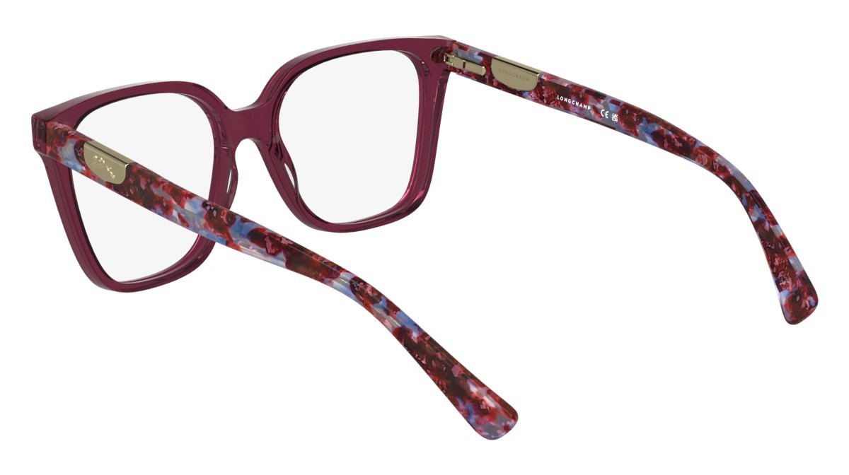 Occhiali da vista Longchamp LO2765 (500) colore transparent purple forma rettangolare lenti colore - 5