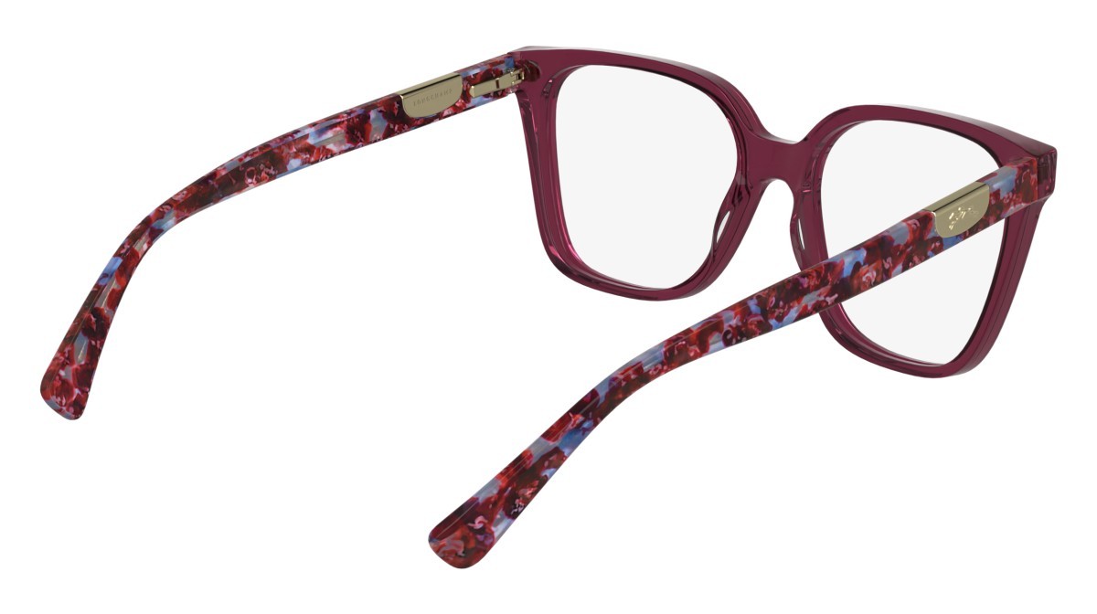 Occhiali da vista Longchamp LO2765 (500) colore transparent purple forma rettangolare lenti colore - 5