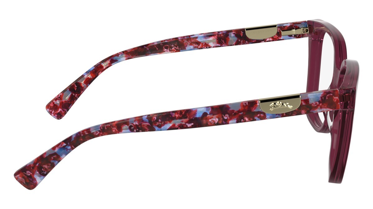 Occhiali da vista Longchamp LO2765 (500) colore transparent purple forma rettangolare lenti colore - 5