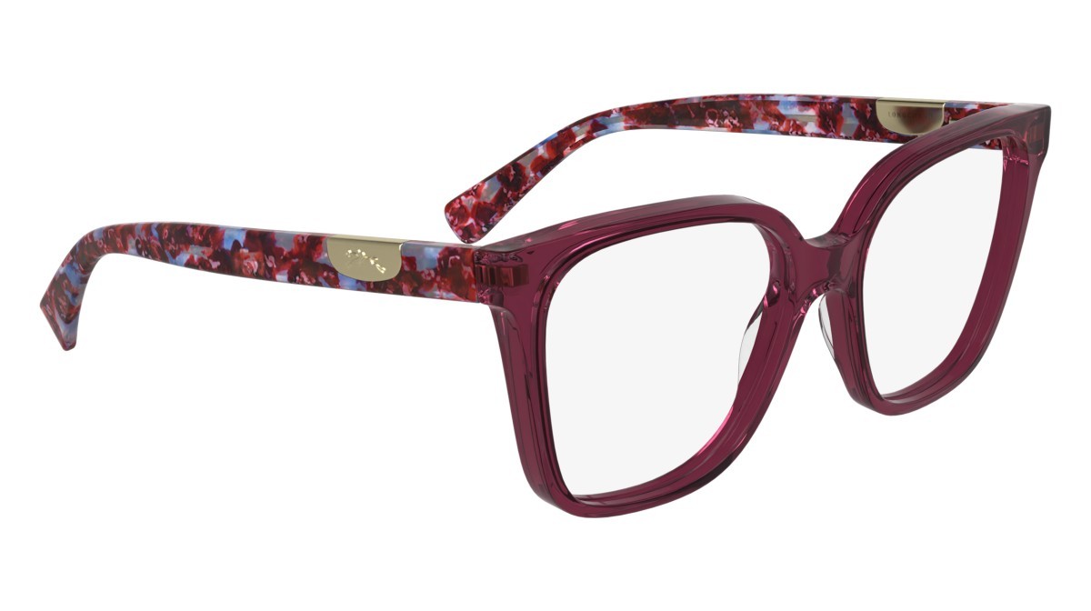 Occhiali da vista Longchamp LO2765 (500) colore transparent purple forma rettangolare lenti colore - 5
