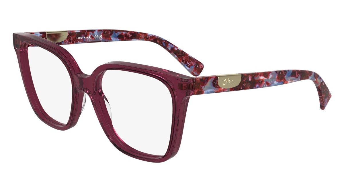 Occhiali da vista Longchamp LO2765 (500) colore transparent purple forma rettangolare lenti colore - 5