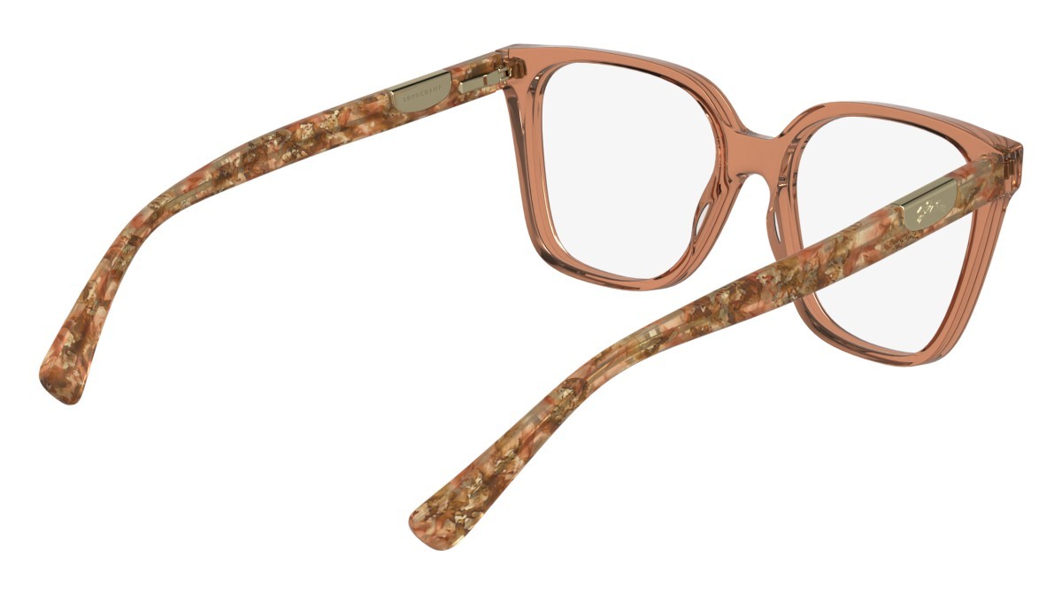 Occhiali da vista Longchamp LO2765 (842) colore transparent orange forma rettangolare lenti colore - 3