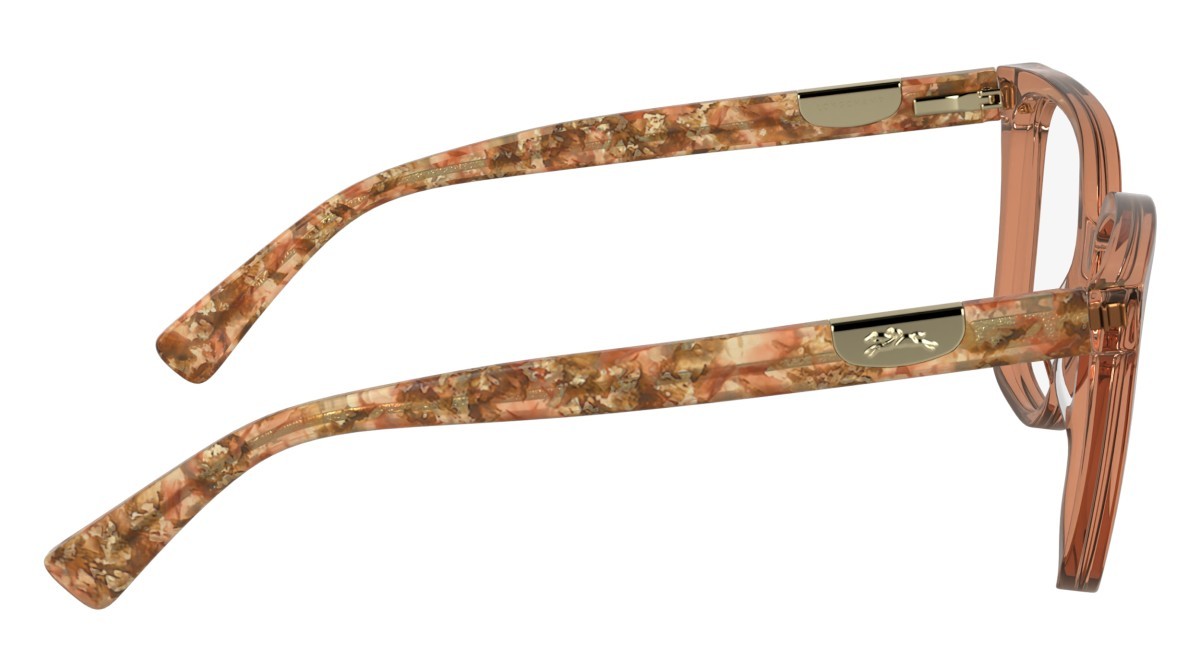 Occhiali da vista Longchamp LO2765 (842) colore transparent orange forma rettangolare lenti colore - 3