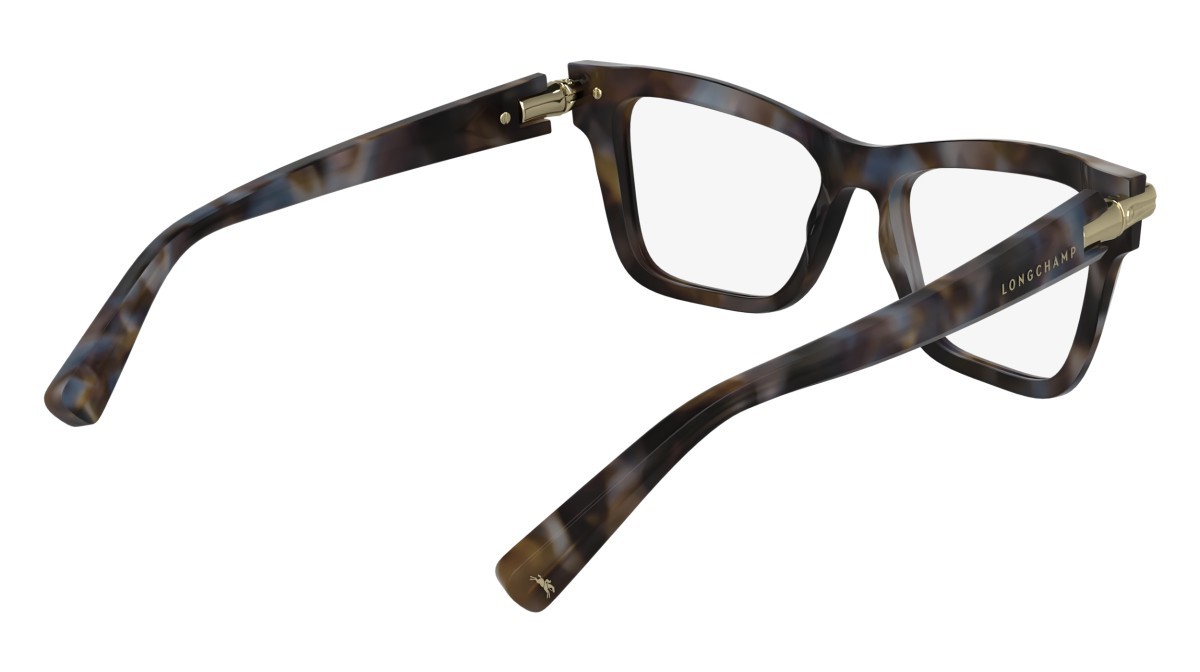 Brillen Longchamp LO2766 (430) farbe blue havana form cat-eye gläser colore - 2