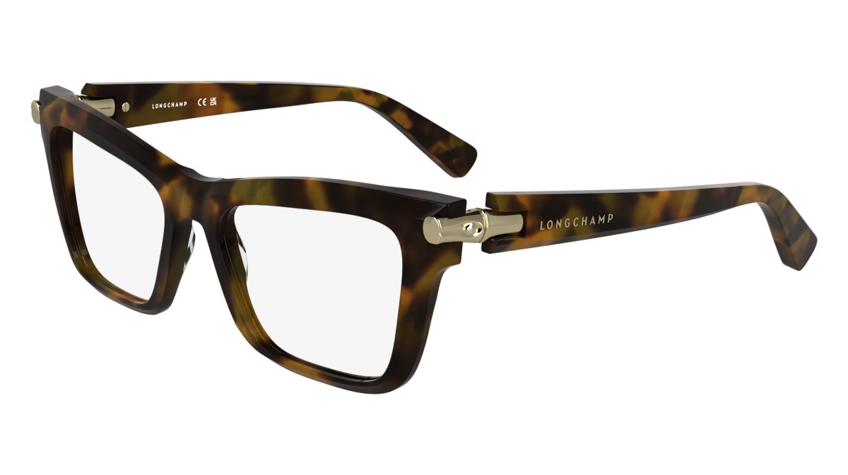 Brillen Longchamp LO2766 N (205) farbe brown green havana form cat-eye 