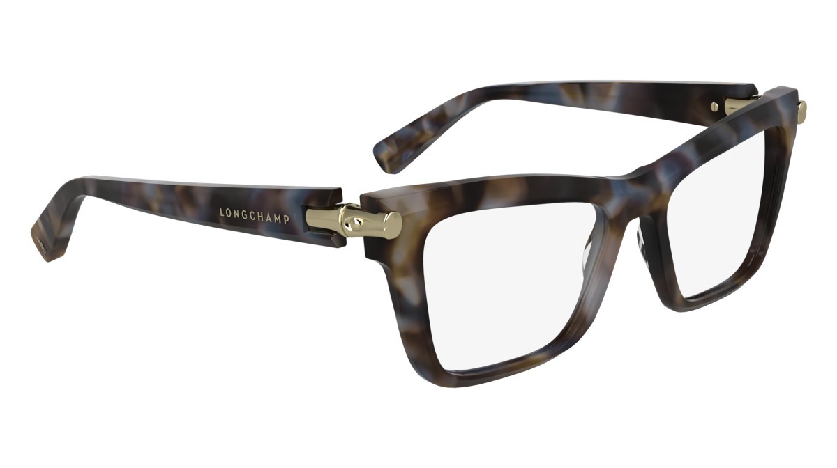 Brillen Longchamp LO2766 N (430) farbe blue havana form cat-eye 