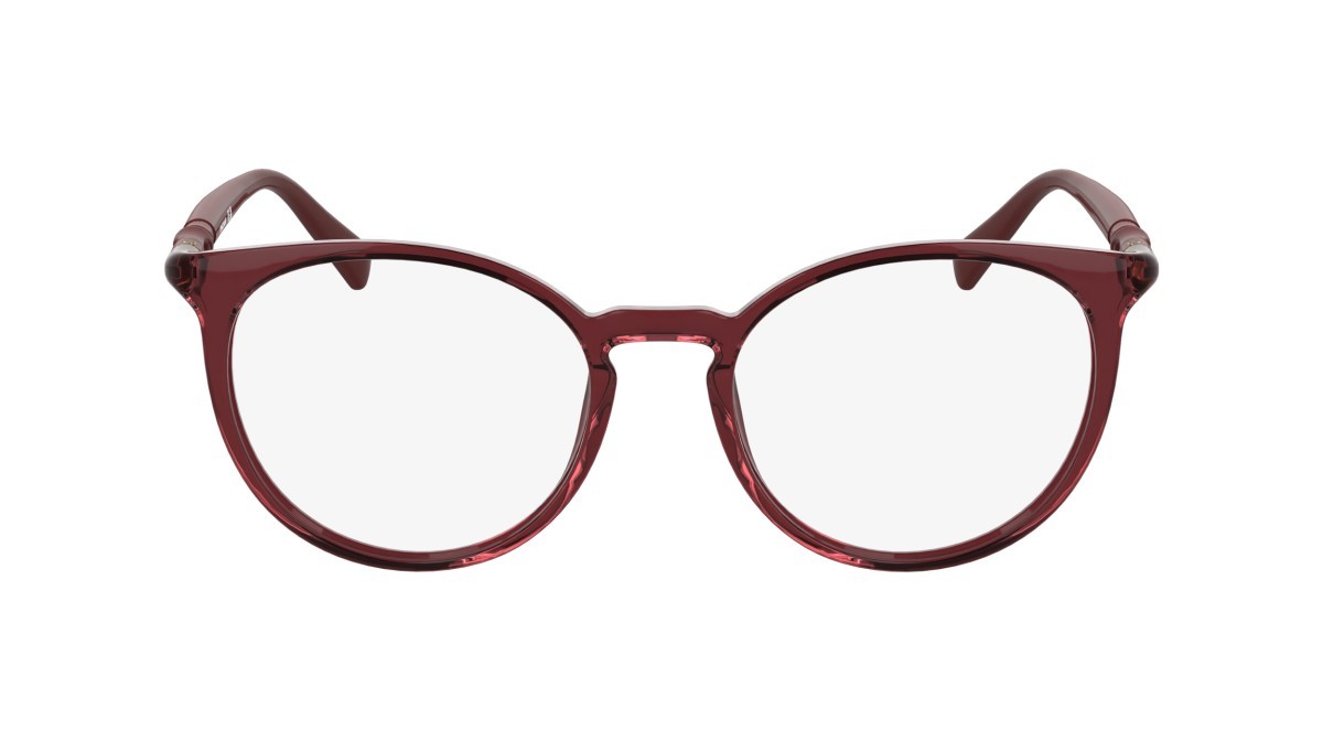 Occhiali da vista Longchamp LO2768 (601) colore transparent burgundy forma rotondo lenti colore - 3