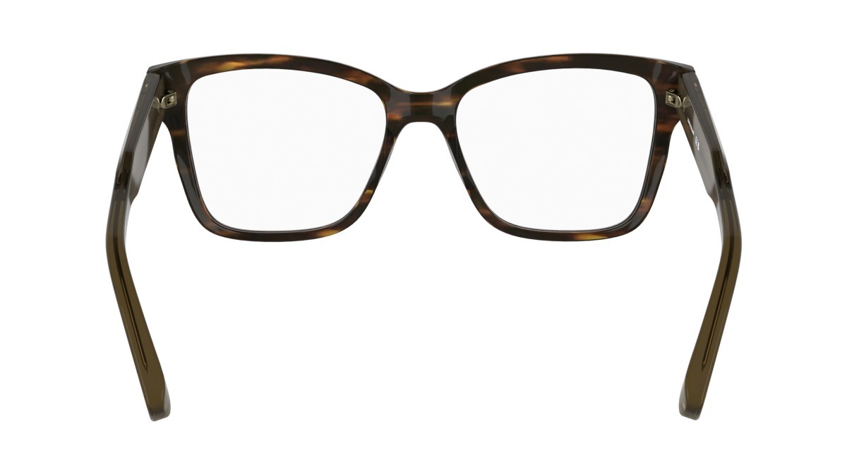 Eyeglasses Longchamp LO2770 (211) color striped brown shape rectangle lenses colore - 2