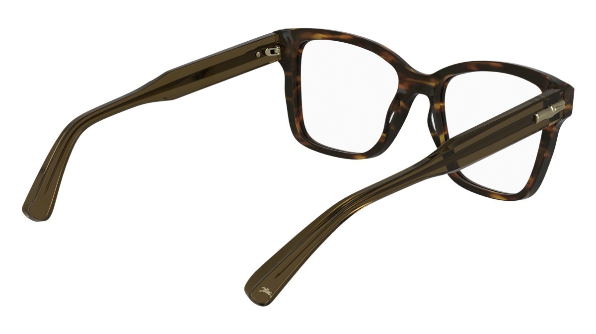 Eyeglasses Longchamp LO2770 (211) color striped brown shape rectangle lenses colore - 2