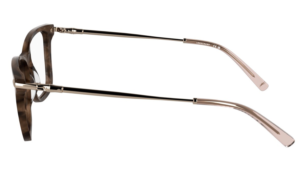 Eyeglasses Longchamp LO2772 (271) color striped nude shape rectangle lenses colore - 3