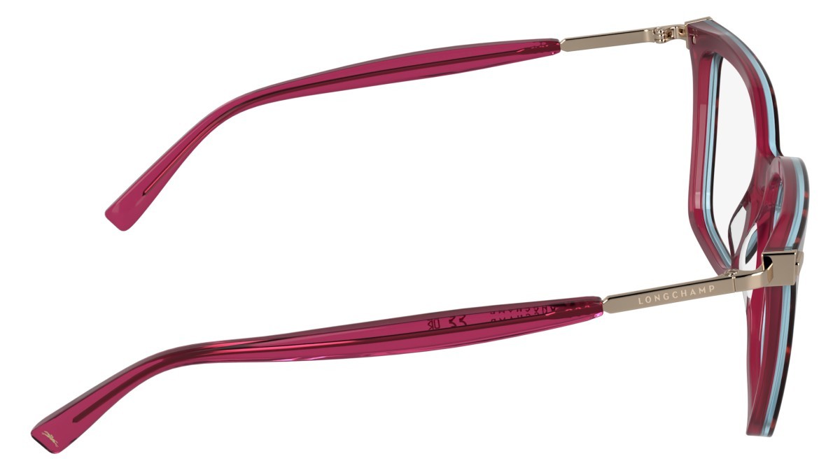 Occhiali da vista Longchamp LO2781 (244) colore havana/opaline red forma farfalla 