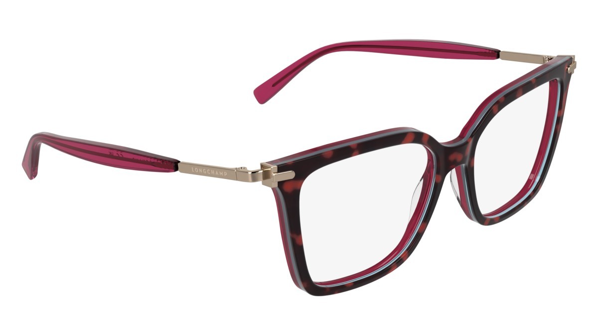 Occhiali da vista Longchamp LO2781 (244) colore havana/opaline red forma farfalla 