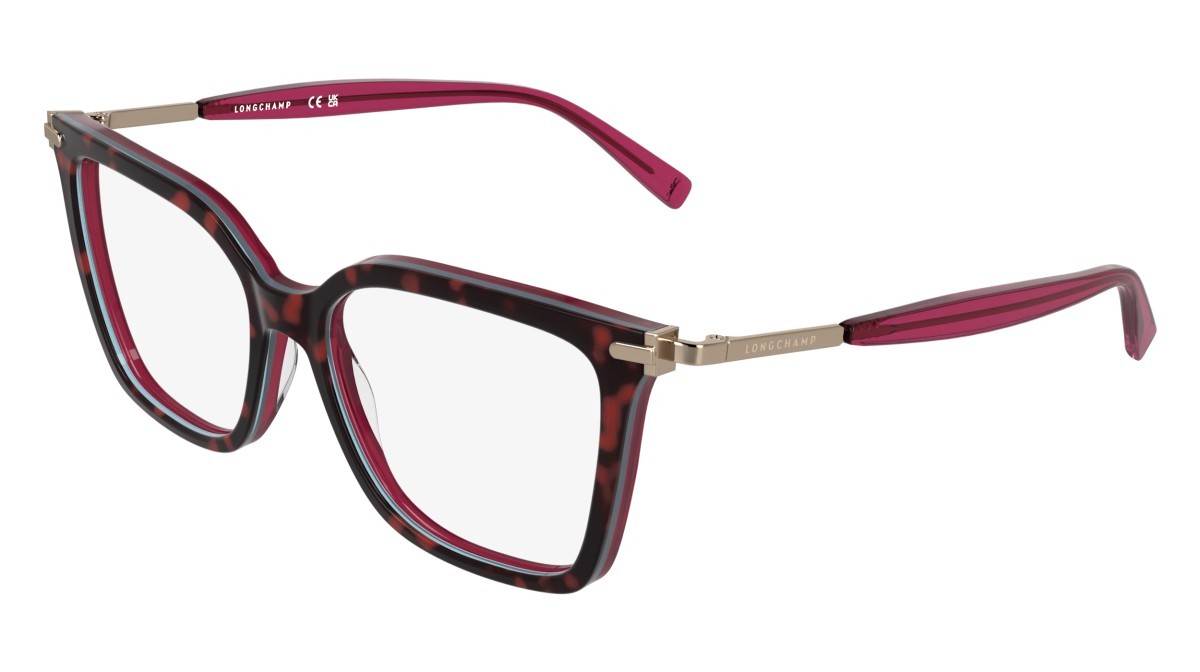 Occhiali da vista Longchamp LO2781 (244) colore havana/opaline red forma farfalla 