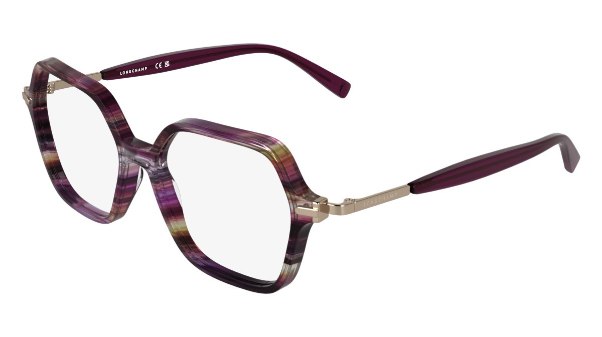 Occhiali da vista Longchamp LO2782 (503) colore striped purple forma rettangolare 