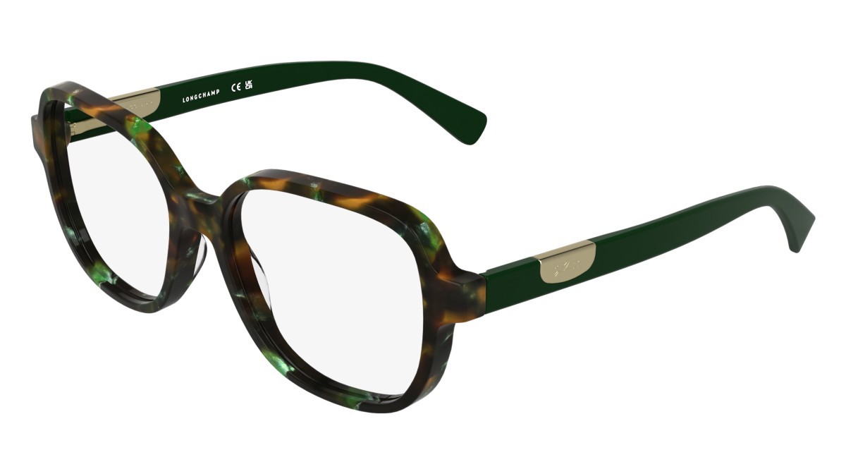 Occhiali da vista Longchamp LO2784 (310) colore green brown havana forma rettangolare 