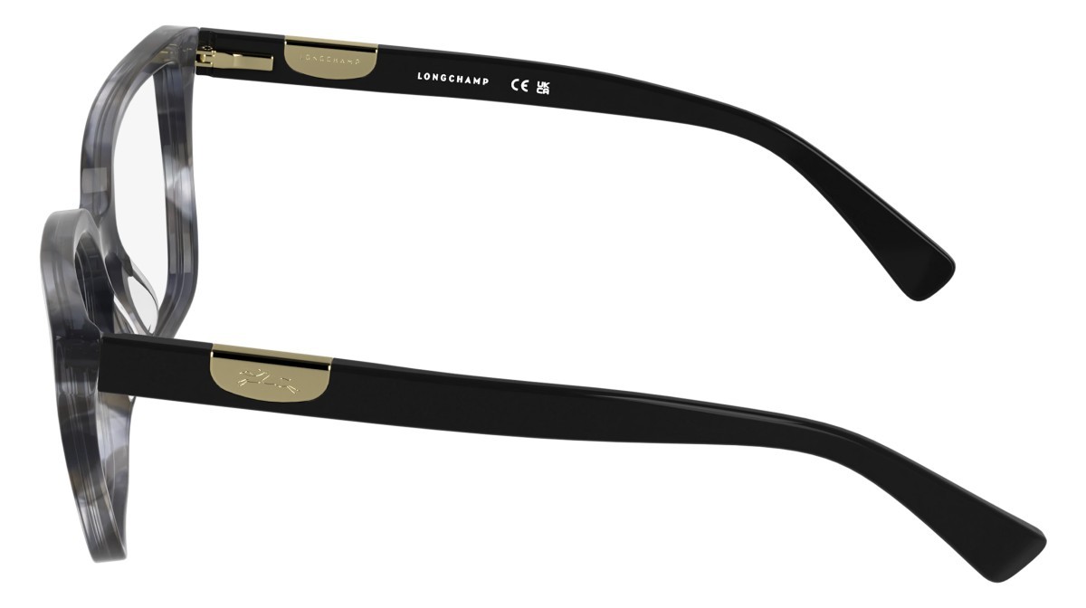 Eyeglasses Longchamp LO2785 (036) color striped grey shape cat eye 